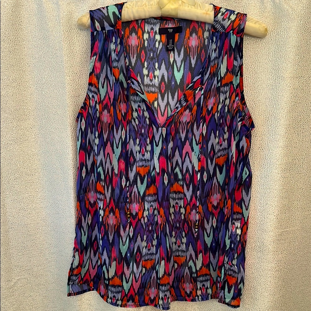 GAP Multi Print Graphic Sleeveless Tank Top